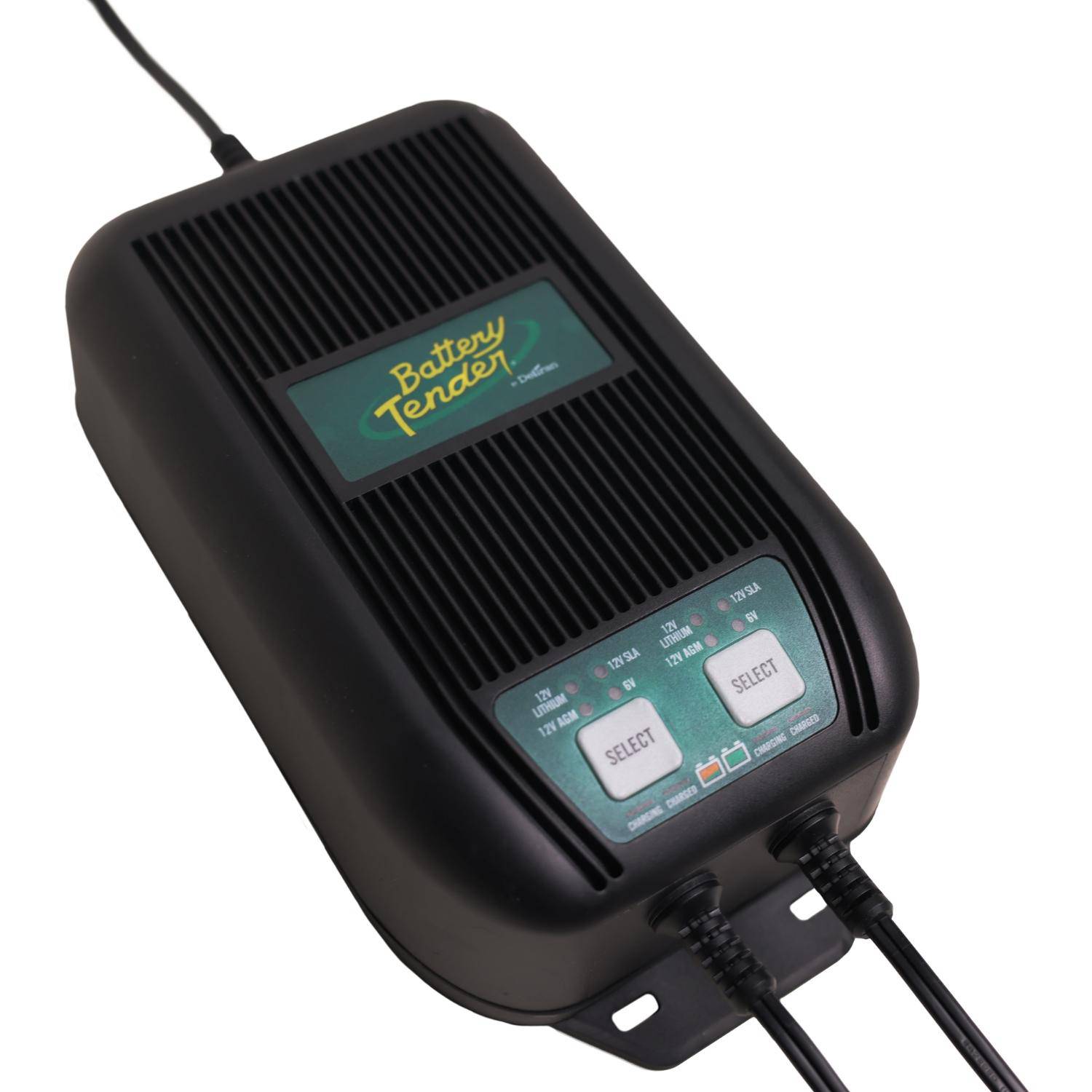 WaveCharge 2-Bank Selectable 12V or 6V, 6 AMP Battery Charger - Battery Tender®